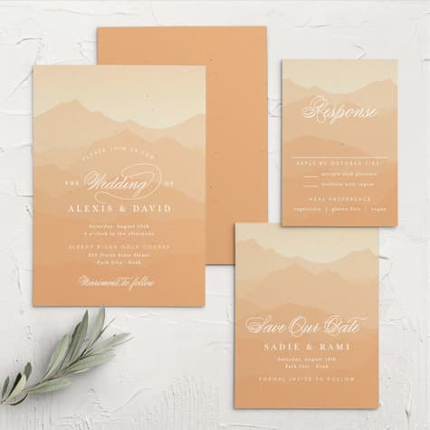 Majestic Mountains Wedding Invitations
