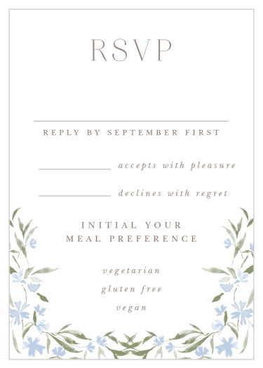 Our Lasting Tradition Response Cards help you complete your guest list for your wedding.