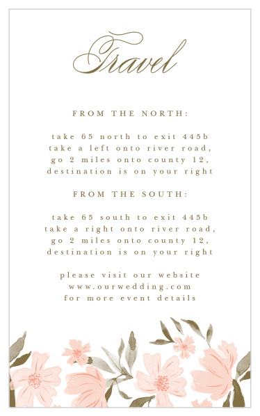 Family and friends will have no issue finding their way to your wedding venue with the help of our Sprint Bounty Direction Cards.