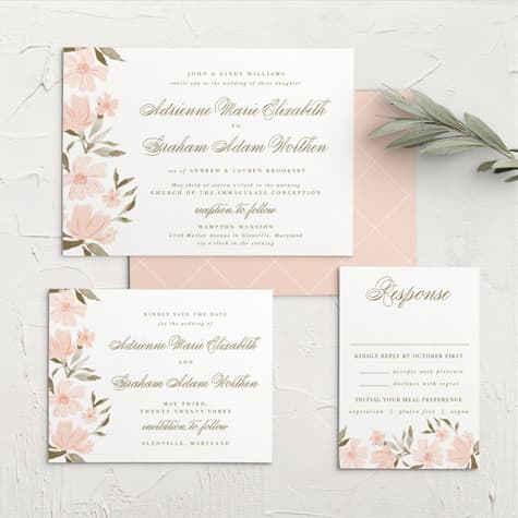 Sprint Bounty Wedding Invitations