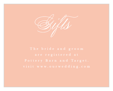 Let family and friends know where you would like your wedding gifts from with our Sprint Bounty Registry Cards.