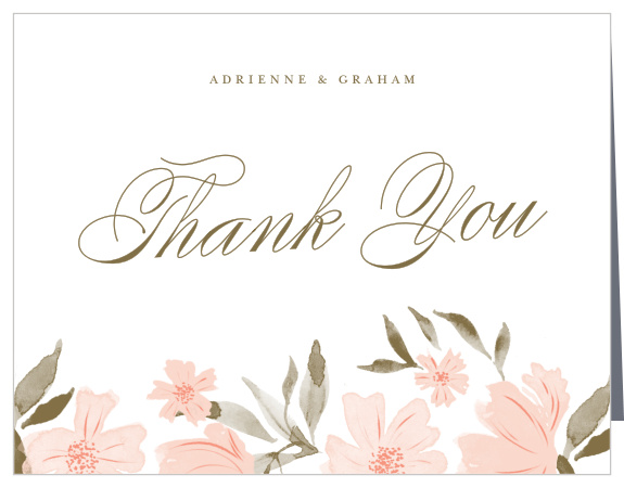 Show your guests how much you appreciated their support on your big day with our Sprint Bounty Wedding Thank You Cards.