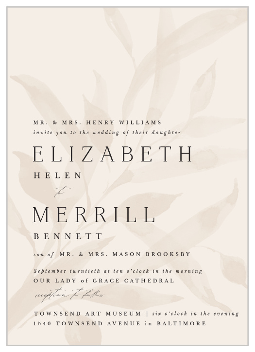 Bring family and friends together for your special day when you send out our Still Waters Wedding Invitations.