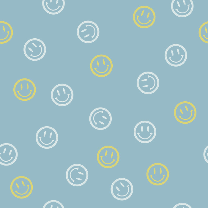 Our Smiley Face Peel and Stick Wallpaper adds a retro and funky touch to any room in your home. 