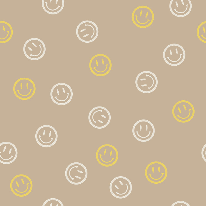 Our Smiley Face Peel and Stick Wallpaper adds a retro and funky touch to any room in your home. 