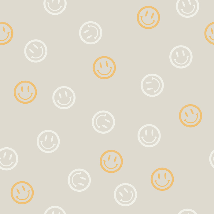Our Smiley Face Peel and Stick Wallpaper adds a retro and funky touch to any room in your home. 