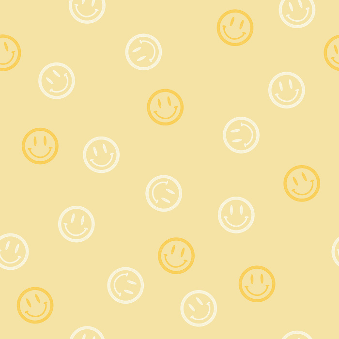 Our Smiley Face Peel and Stick Wallpaper adds a retro and funky touch to any room in your home.