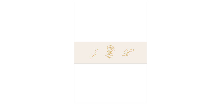 Romantic Garden Wedding Belly Bands