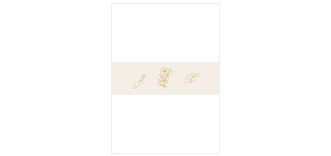 Have your cards neatly organized en route to your guests with our Romantic Garden Wedding Belly Bands.
