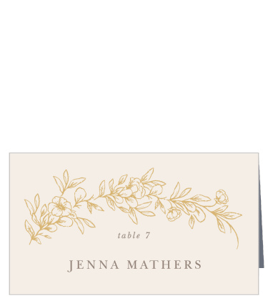 Help family and friends find their seats for your reception with our Romantic Garden Place Cards.
