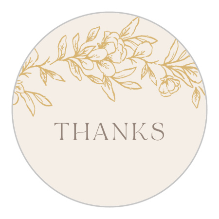 Romantic Garden Wedding Stickers