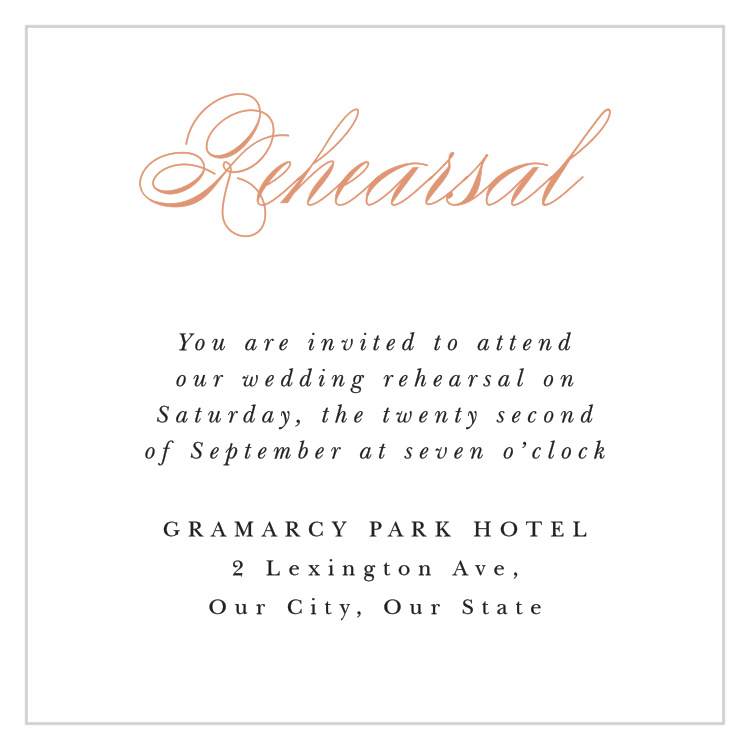 Fancy Filigree Rehearsal Cards