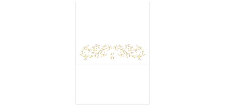 Swirling Vines Wedding Belly Bands