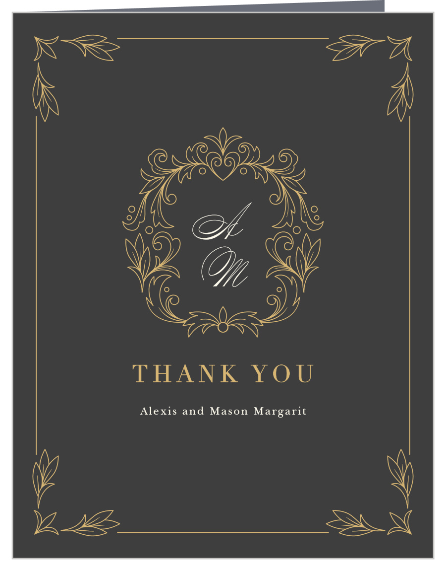 Ornate Baroque Wedding Thank You Cards