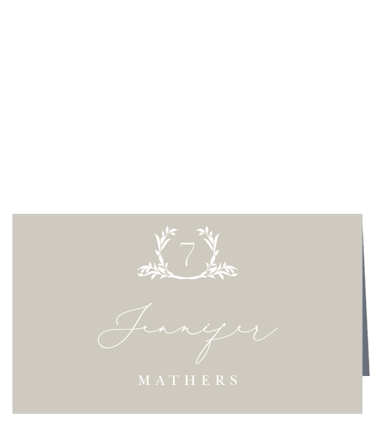 Golden Crest Place Cards
