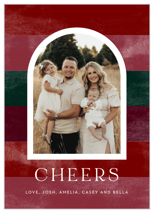 Send some holiday cheer to family and friends this season with our Bold Colors Holiday Cards.
