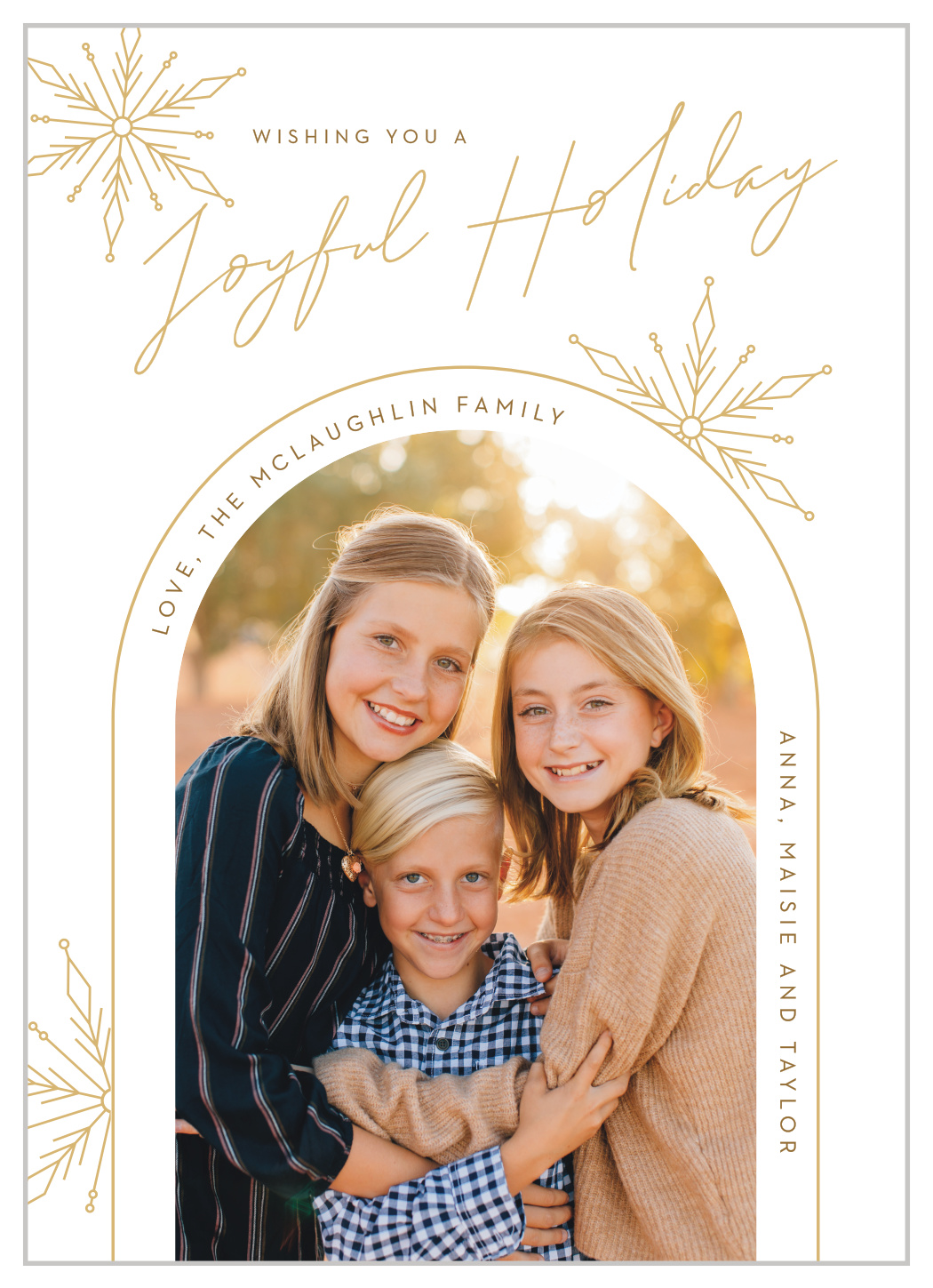 Snowflake Arch Holiday Cards
