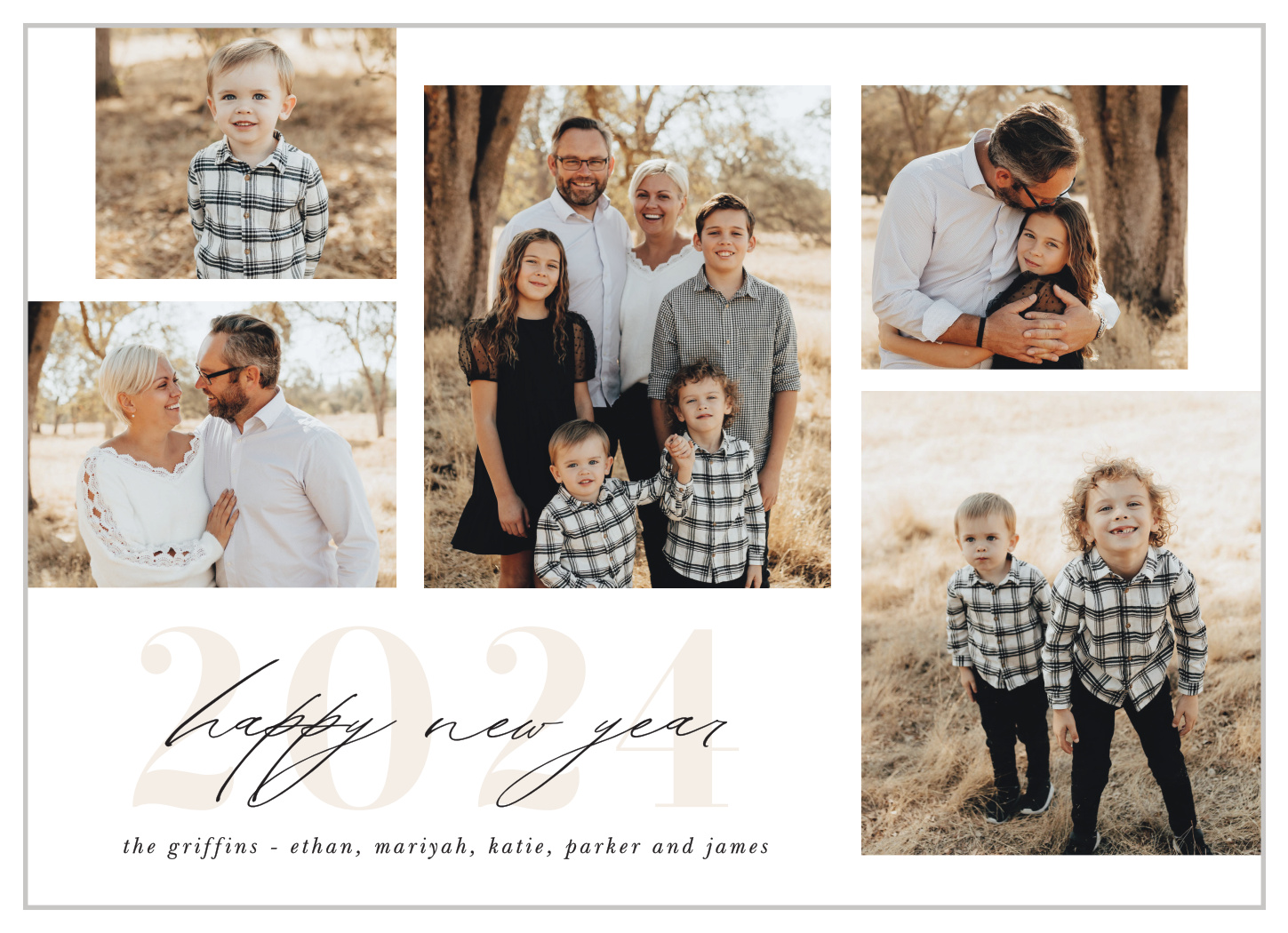 Perfect Collage New Years Cards
