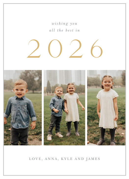 Our New Year Wishes New Year Cards share your seasonal greeting with close friends and family.