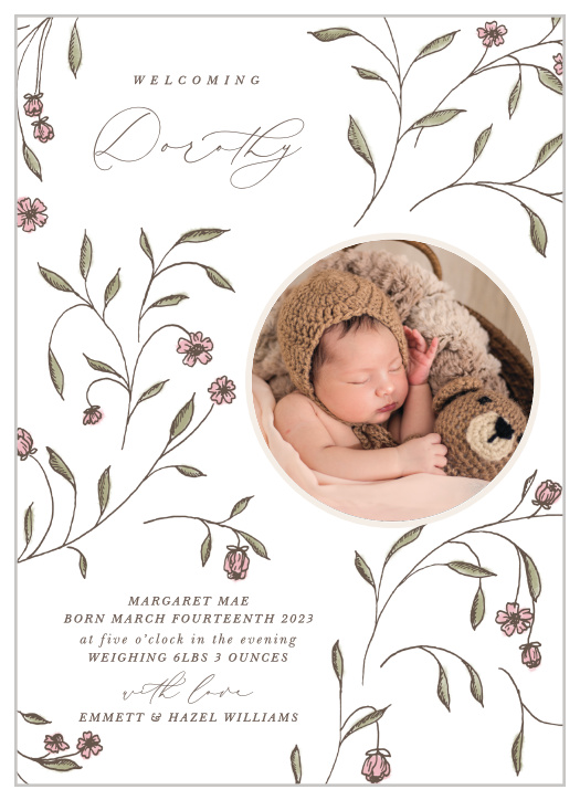 Newborn 2024 baby announcement