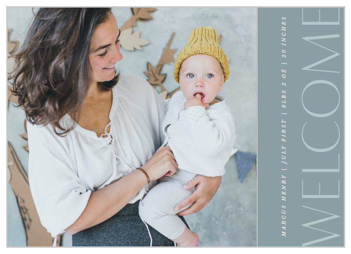 Share the joy of your new bundle of joy with family and friends with our To the Right Birth Announcements.