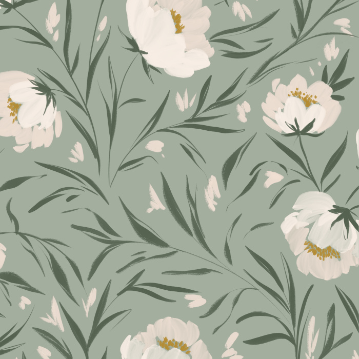 Our Antique Garden Peel and Stick Wallpaper add a classic touch to any room in your home.