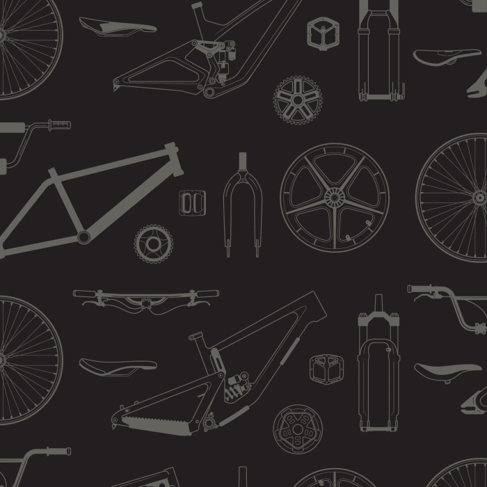 Add the perfect statement wall to your workshop with our Bike Shop Peel and Stick Wallpaper.