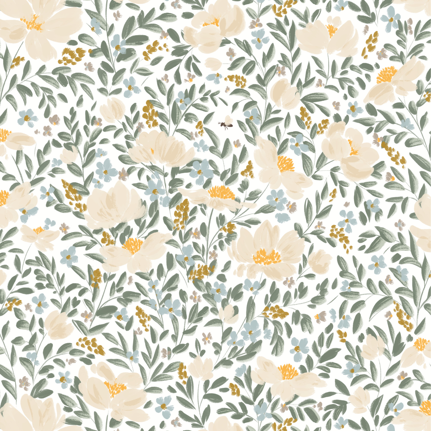 Pollinator Paradise Peel and Stick Wallpaper | Love vs. Design