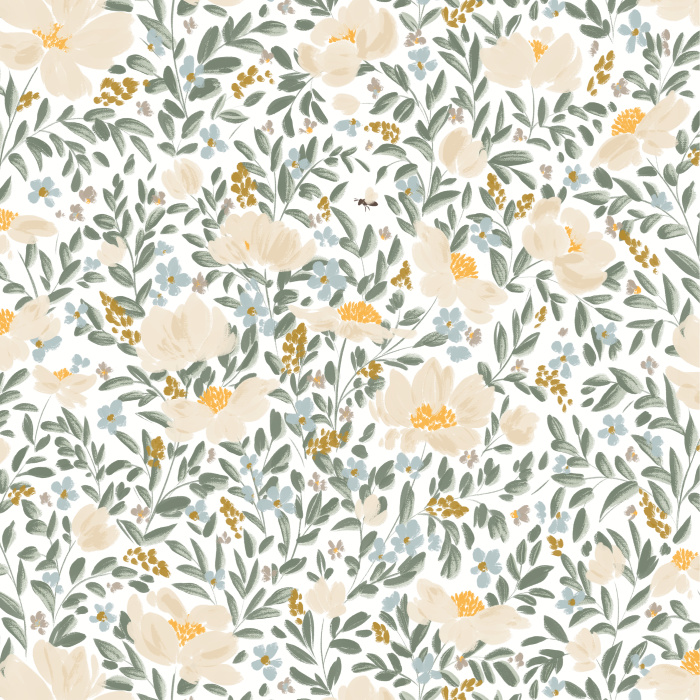 Add a classic touch of nature to your walls with our Pollinator Paradise Peel and Stick Wallpaper.