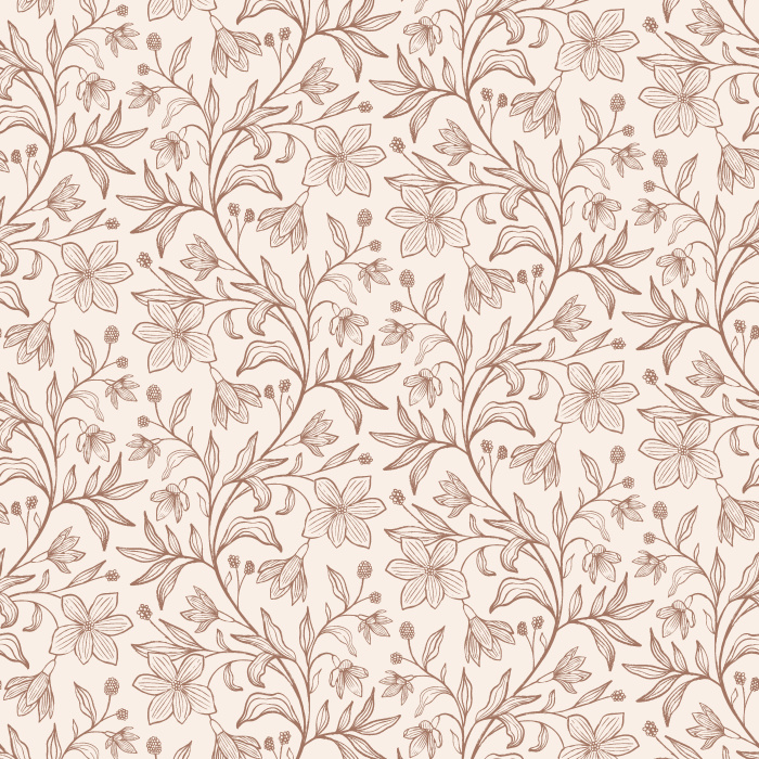 A print-style design of tangled florals, our Flower Tendrils Peel and Stick Removable Wallpaper is a welcome addition to any room in your home.