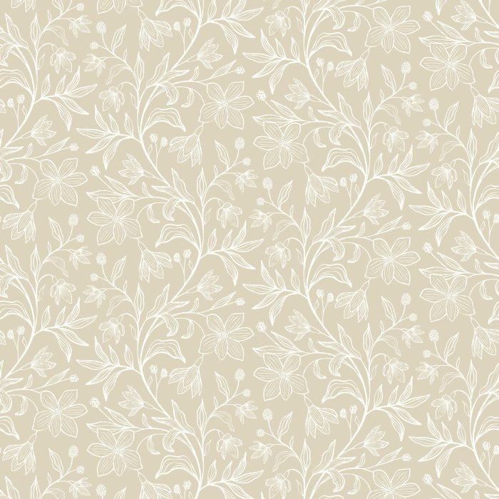 A print-style design of tangled florals, our Flower Tendrils Peel and Stick Removable Wallpaper is a welcome addition to any room in your home.