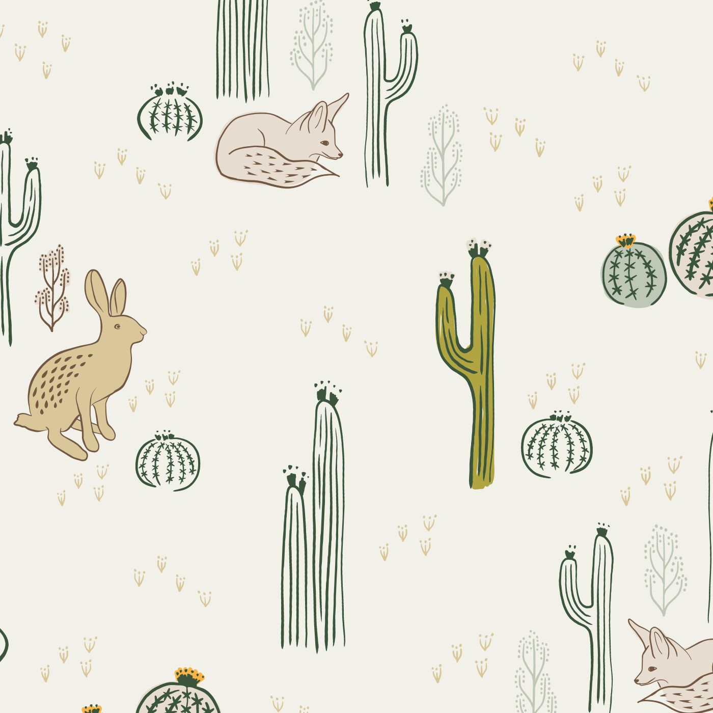 Desert Gold Cactus Contact Paper Peel and Stick Wallpaper 