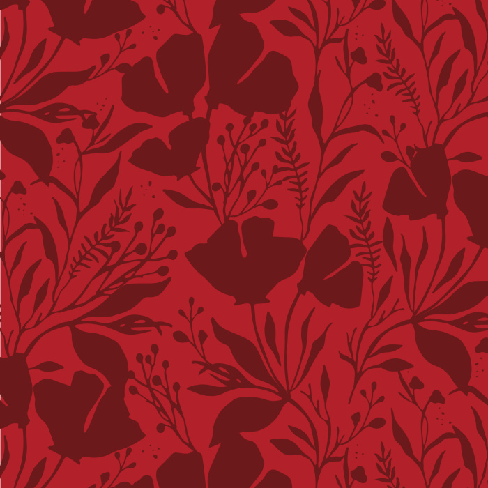 Create a nature accent wall in any room of your home with our Silhouette Wildflowers Peel and Stick Wallpaper.