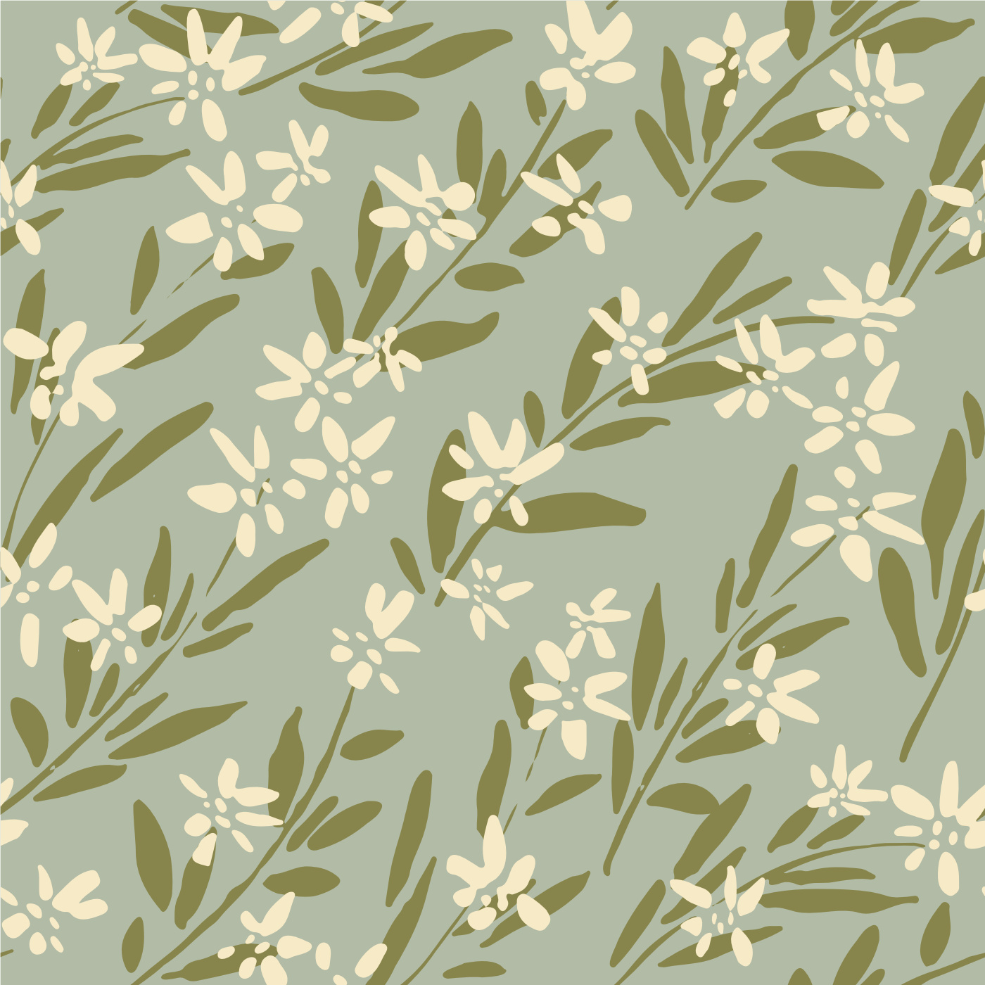 Breezy Floral Wallpaper
