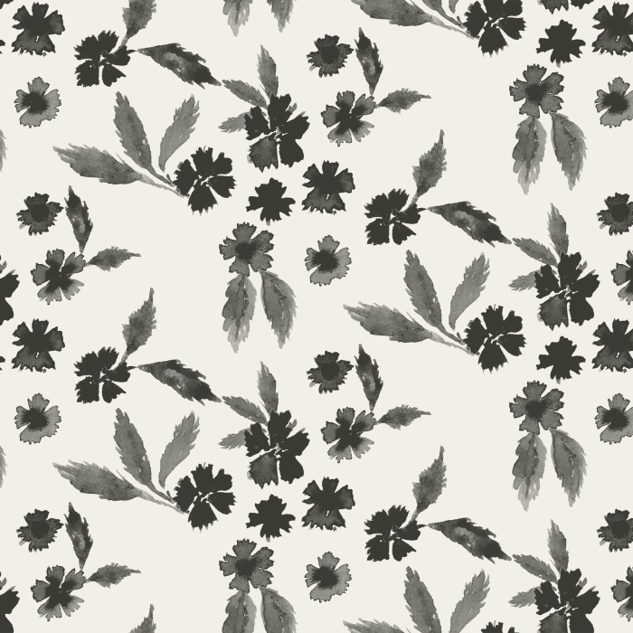 Transform your space with the soft gray flowers of our Cottage Garden Peel and Stick Removable Wallpaper.