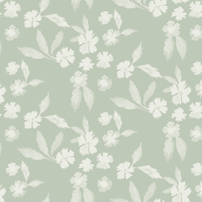 Transform your space with the soft gray flowers of our Cottage Garden Peel and Stick Removable Wallpaper.