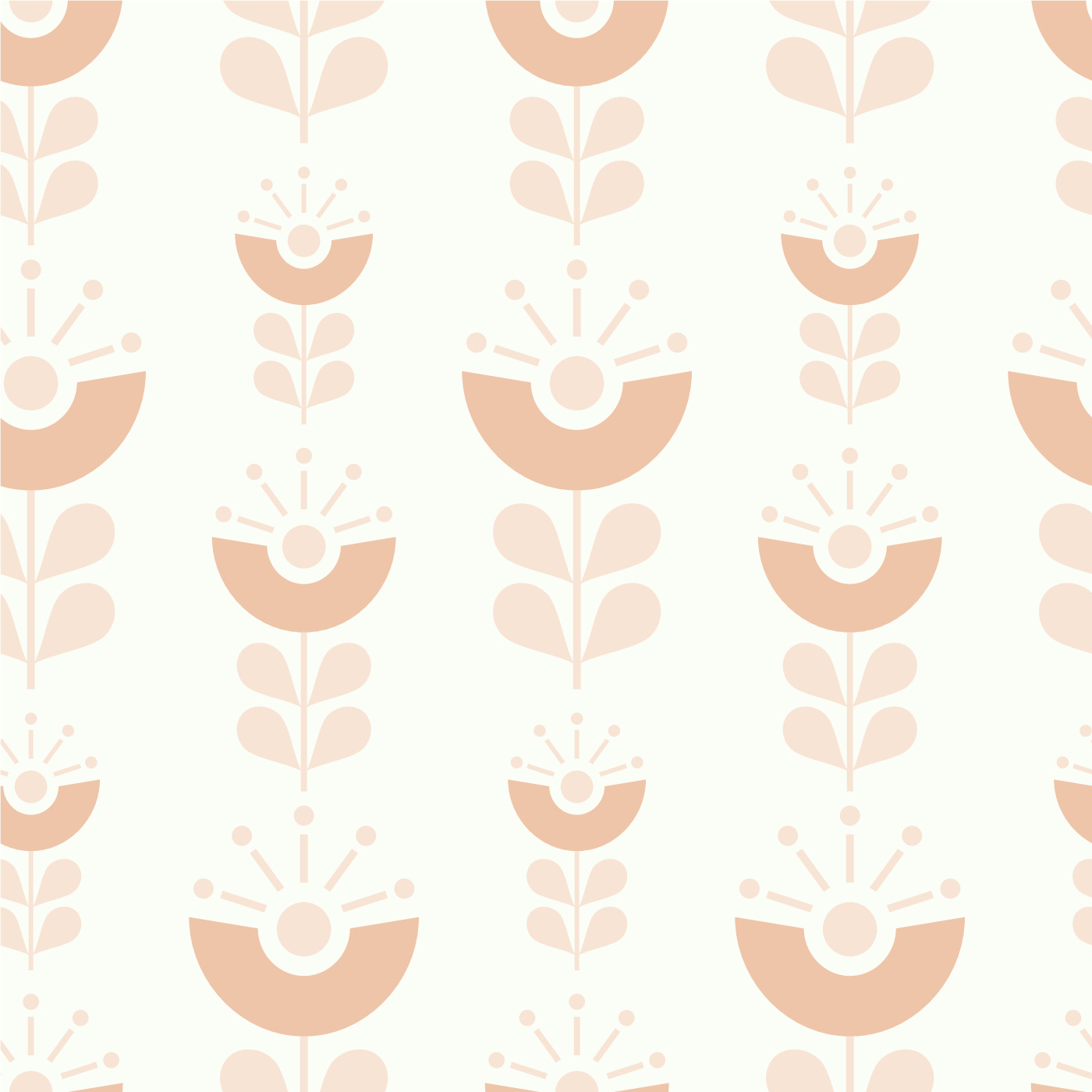 Floral Rows Wallpaper