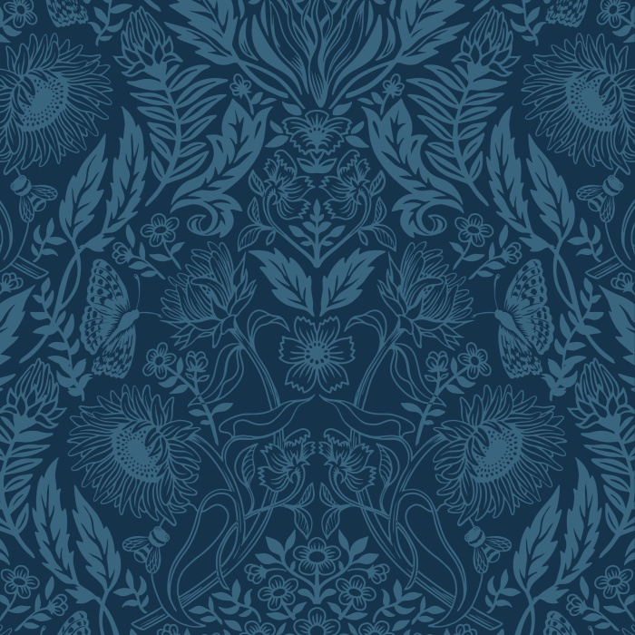 Add a complex nature look to any room in your home with our Sunflower Summer Peel and Stick Wallpaper.