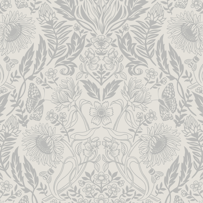 Add a complex nature look to any room in your home with our Sunflower Summer Peel and Stick Wallpaper.