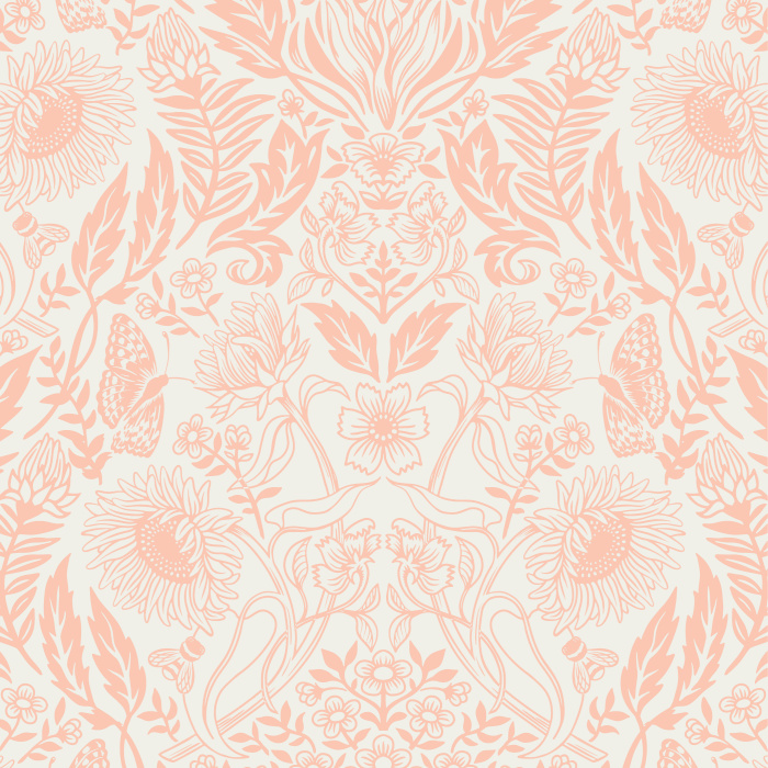 Add a complex nature look to any room in your home with our Sunflower Summer Peel and Stick Wallpaper.