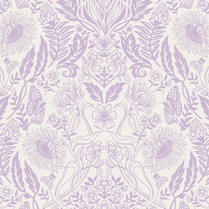 Add a complex nature look to any room in your home with our Sunflower Summer Peel and Stick Wallpaper.