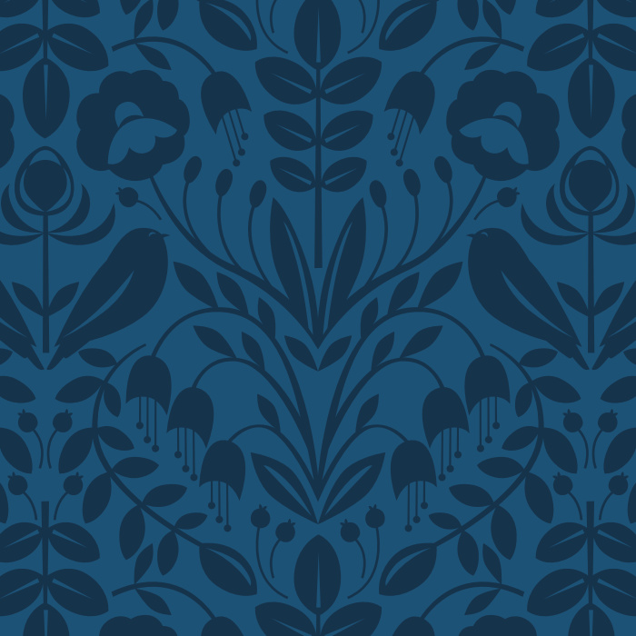 Add a whimsical touch to any wall with the adorably simplified birds and playful florals of our Bird Garden Peel and Stick Removable Wallpaper.