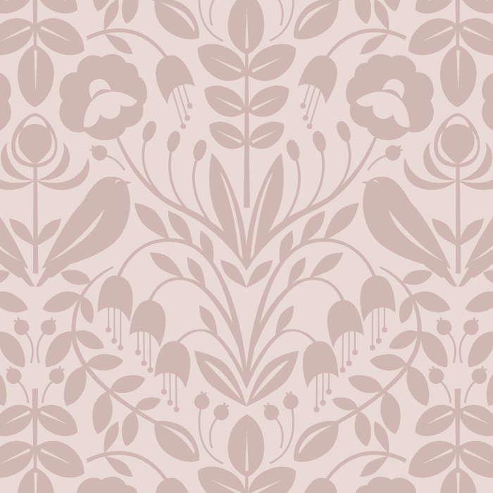 Add a whimsical touch to any wall with the adorably simplified birds and playful florals of our Bird Garden Peel and Stick Removable Wallpaper.
