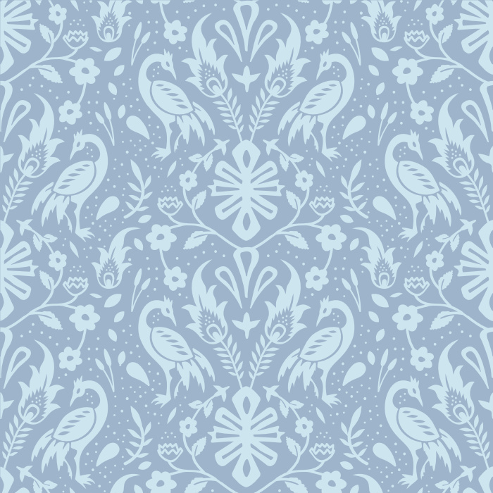 Create the beautifully elegant space you've always wanted with our Peacock Damask Peel and Stick Wallpaper.