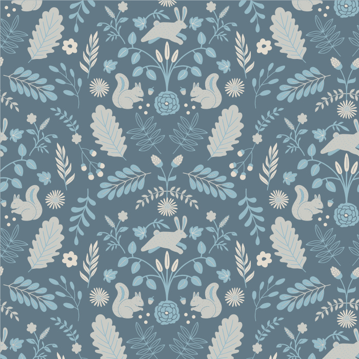 Create something cozy and whimsical with our Woodland Toile Peel and Stick Wallpaper. 