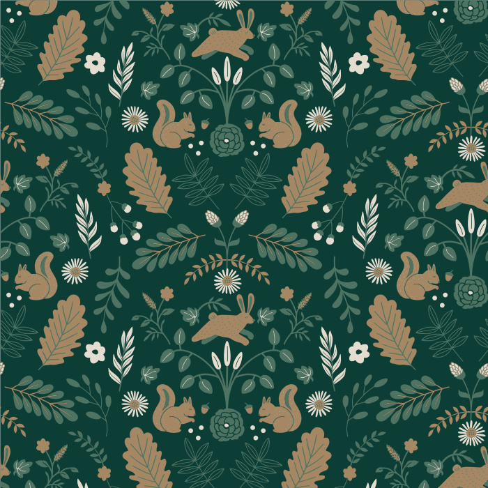 Create something cozy and whimsical with our Woodland Toile Peel and Stick Wallpaper. 