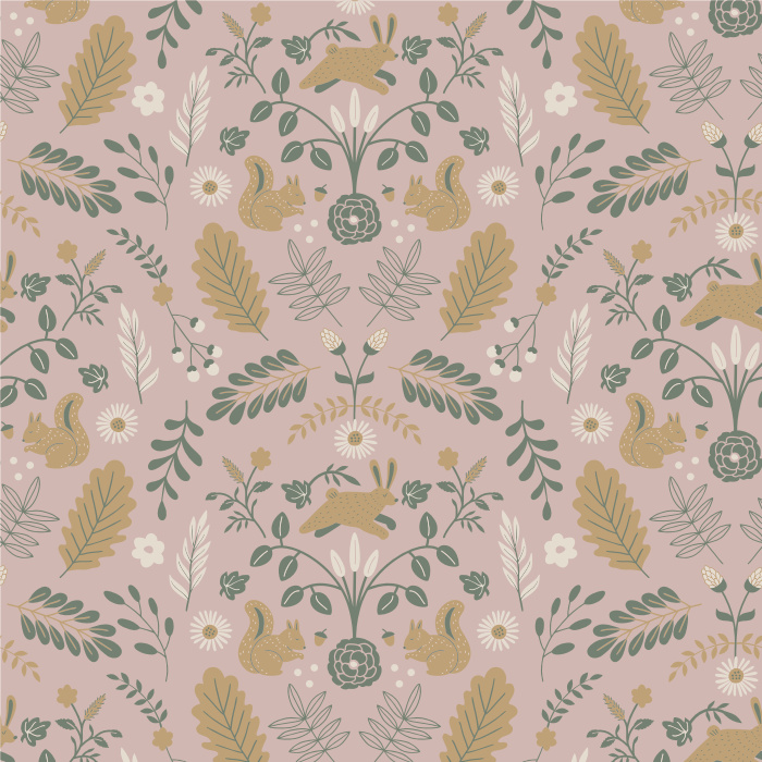 Create something cozy and whimsical with our Woodland Toile Peel and Stick Wallpaper. 