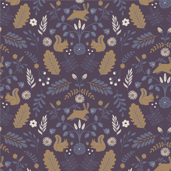Create something cozy and whimsical with our Woodland Toile Peel and Stick Wallpaper. 