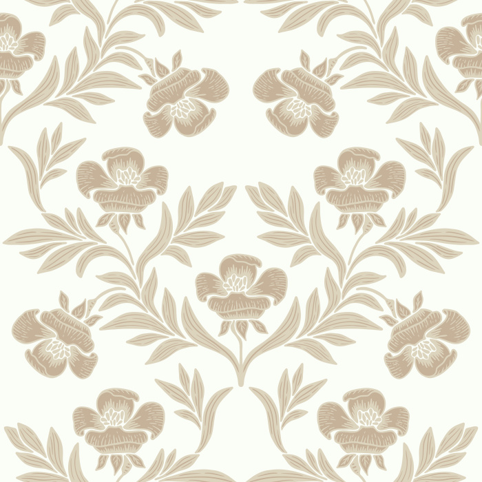 A dense pattern of stylized flowers in distinctive blues, our Romantic Tulips Peel and Stick Removable Wallpaper is a welcome addition to any room in your home.