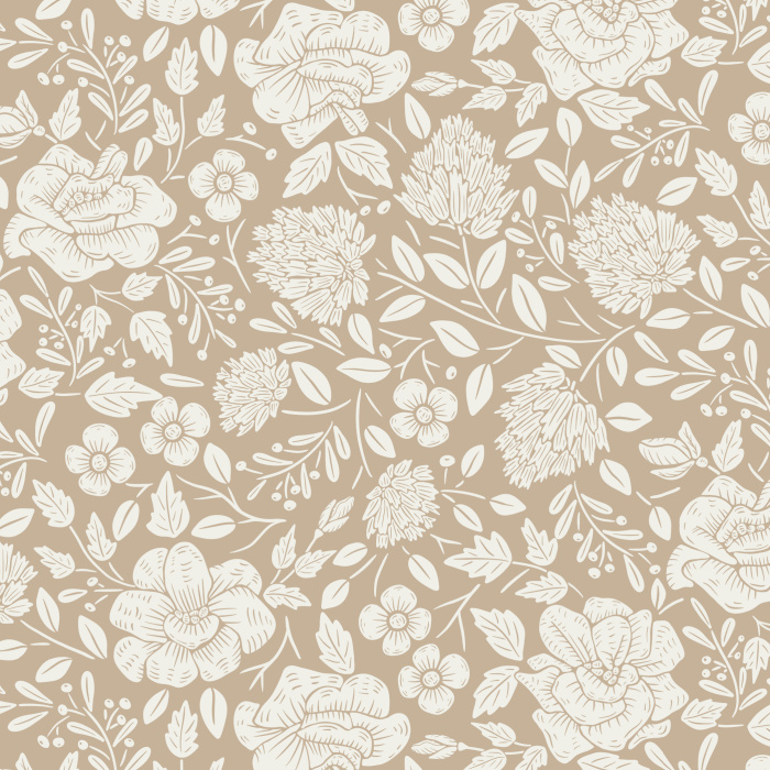 Transform your space with the detailed illustrated florals of our Dream Garden Peel and Stick Removable Wallpaper.